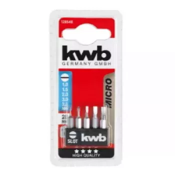 Schraubendreher-Bitsatz KWB 128540 — 5 Stück, flache Spitzen, 28 mm
