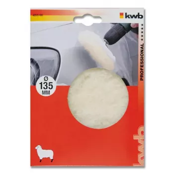 Polierschwamm KWB 485500 — Polierpad, Arbeitsdurchmesser 13,5 cm, weiß
