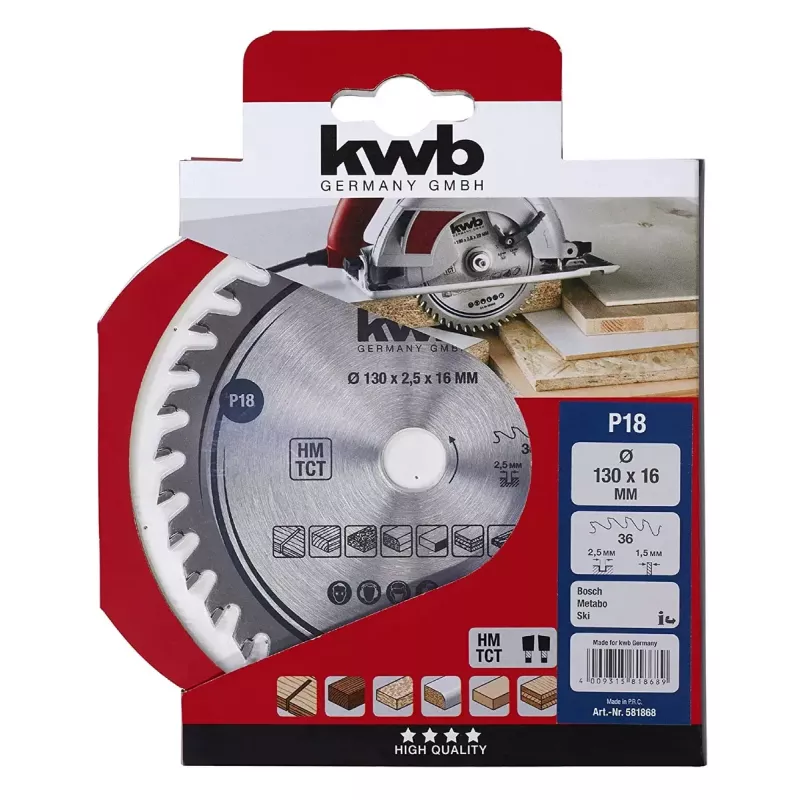 Kreissägeblatt KWB 581868 für Metall 1 Stück 190 g