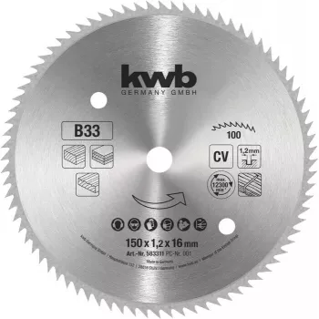 Kreissägeblatt KWB 583311 250 mm 40 Zähne