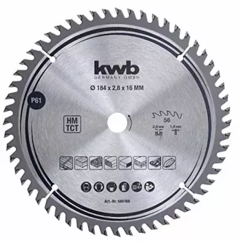 Kreissägeblatt KWB 586168 Hartmetallbestückt 1 Stück