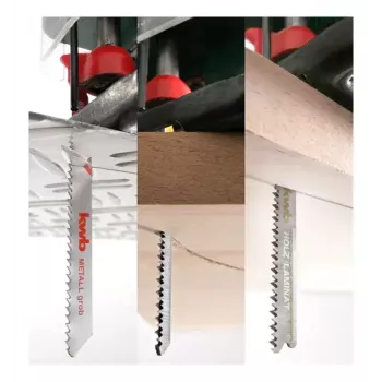 Stichsägeblatt KWB 625620 Kohlenstoffstahl Schnellarbeitsstahl 6 Stück