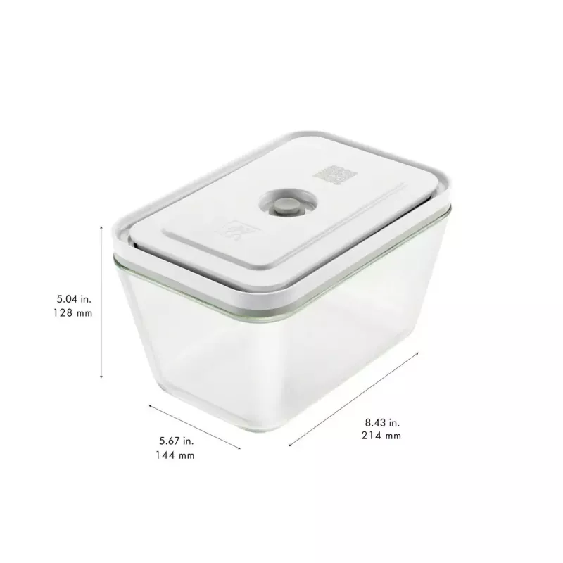 Frischhaltedose ZWILLING FRESH & SAVE Rechteckig Glas 1,6 L, Kunststoff verriegelbarer Deckel, ofen-/mikrowellengeeignet