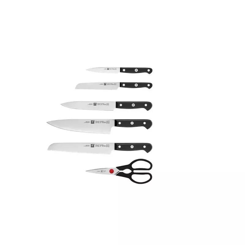 Messer- und Besteckblockset ZWILLING Gourmet 7-tlg. — Stahlklingen, Kunststoffgriffe, 2,51 kg