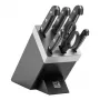 Messer- und Besteckblockset ZWILLING Gourmet 7-tlg. — Stahlklingen, Kunststoffgriffe, 2,51 kg