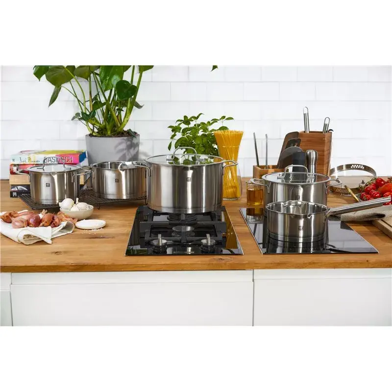 ZWILLING Multi Pot TrueFlow 66920-004-0 — Edelstahltopf mit Glasdeckel, spülmaschinen- und ofenfest, geeignet für Halogenkochfelder