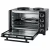 Unold Small kitchen all in one, Freistehender Herd, Schwarz, Drehregler, Schwarz, Metall, Glas