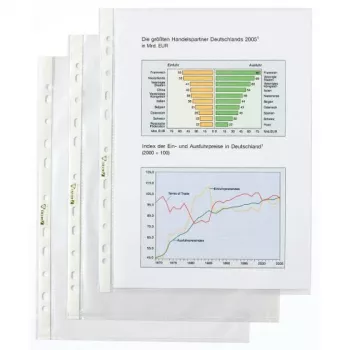 Rexel Tasche - Premium-Qualität, 210 x 297 mm (A4), Transparent, Polypropylen (PP), Hochformat, 10 St.