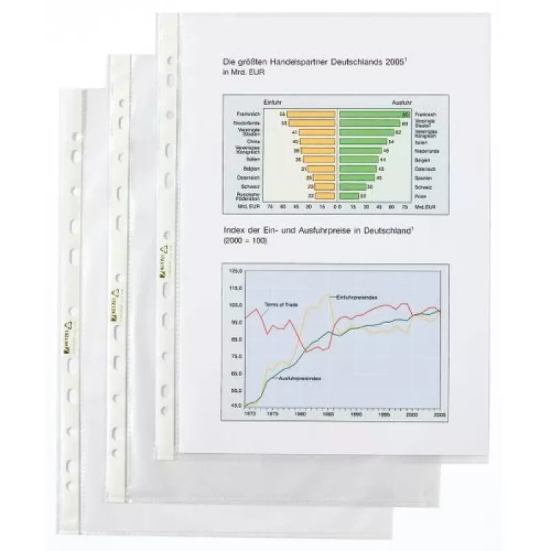 Rexel Tasche - Premium-Qualität, 210 x 297 mm (A4), Transparent, Polypropylen (PP), Hochformat, 10 St.