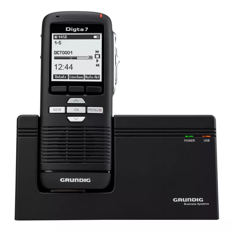 Grundig Digta 7 Stand-Alone-Kit Interner Speicher & Flash-Speicherkarte Schwarz