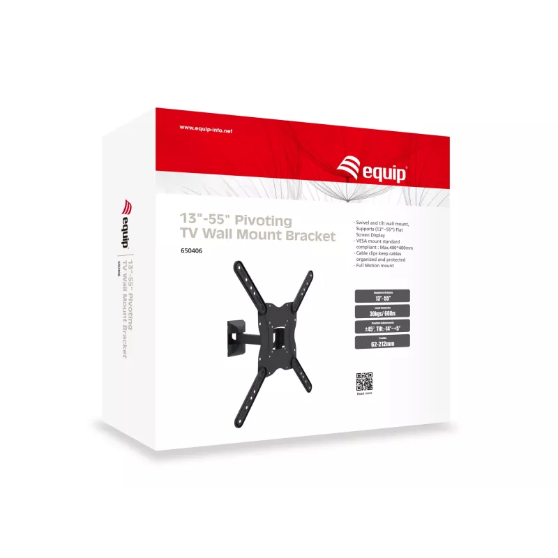 Equip 13 Zoll-55 Zoll schwenkbare TV-Wandhalterung