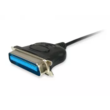 Equip USB-zu-Parallel-Adapterkabel, Schwarz, USB A, Centronics 36, 60 g, 1 Stück, 175 mm