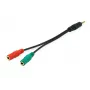 Equip 147943 Audiokabel 1,5 m 2 x 3,5 mm 3,5 mm Schwarz