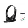 Kabelgebundenes Headset CONCEPTRONIC POLONA06B3T, Stereo 3,5 mm, Mikrofon mit Rauschunterdrückung, supraaural, 20–20000 Hz, 1,8 m Kabel, schwarz