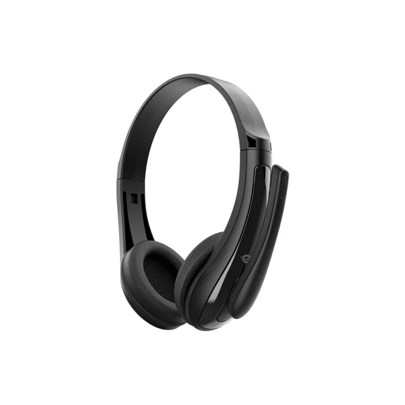 Kabelgebundenes Headset CONCEPTRONIC POLONA06B3T, Stereo 3,5 mm, Mikrofon mit Rauschunterdrückung, supraaural, 20–20000 Hz, 1,8 m Kabel, schwarz