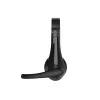 Kabelgebundenes Headset CONCEPTRONIC POLONA06B3T, Stereo 3,5 mm, Mikrofon mit Rauschunterdrückung, supraaural, 20–20000 Hz, 1,8 m Kabel, schwarz