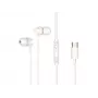 Kabelgebundenes In-Ear-Headset CONCEPTRONIC BRENDAN03W – USB-C, 20–20000 Hz, 1,2 m Kabel, Weiß