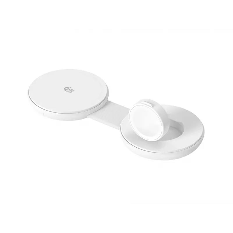 Conceptronic GORGON04W 2-in-1 faltbares magnetisches Qi2 25W kabelloses Ladegerät