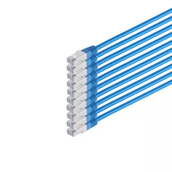 Netzwerkkabel S/CONN 75711-H0.25B-SET10 Blau 0,25m