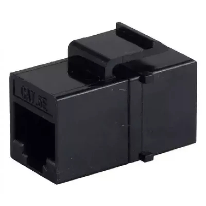 Keystone-Modul ShiverPeaks S/CONN 08-10005 Flach Schwarz RJ-45