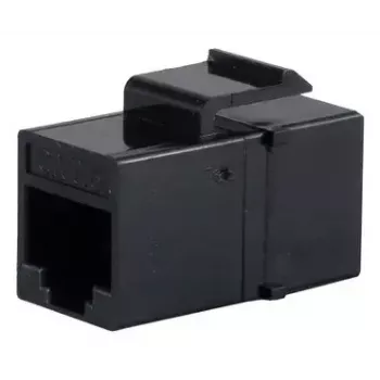 Keystone-Modul ShiverPeaks S/CONN 08-10006 flach Schwarz RJ-45