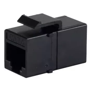 Keystone-Modul ShiverPeaks S/CONN 08-10006 flach Schwarz RJ-45