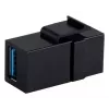 Keystone-Modul ShiverPeaks S/CONN 08-10041 Flach Schwarz USB A