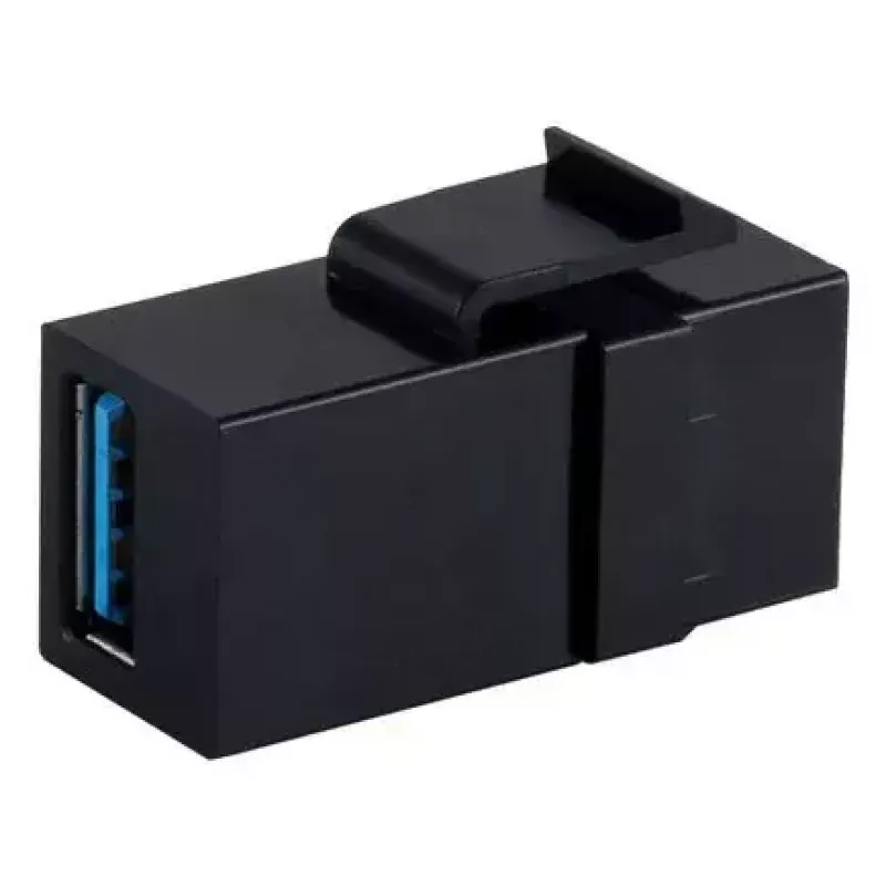 Keystone-Modul ShiverPeaks S/CONN 08-10041 Flach Schwarz USB A