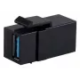 Keystone-Modul ShiverPeaks S/CONN 08-10041 Flach Schwarz USB A