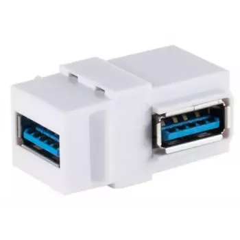 Keystone-Modul ShiverPeaks S/CONN 08-10042 Abgewinkelt USB A Weiß