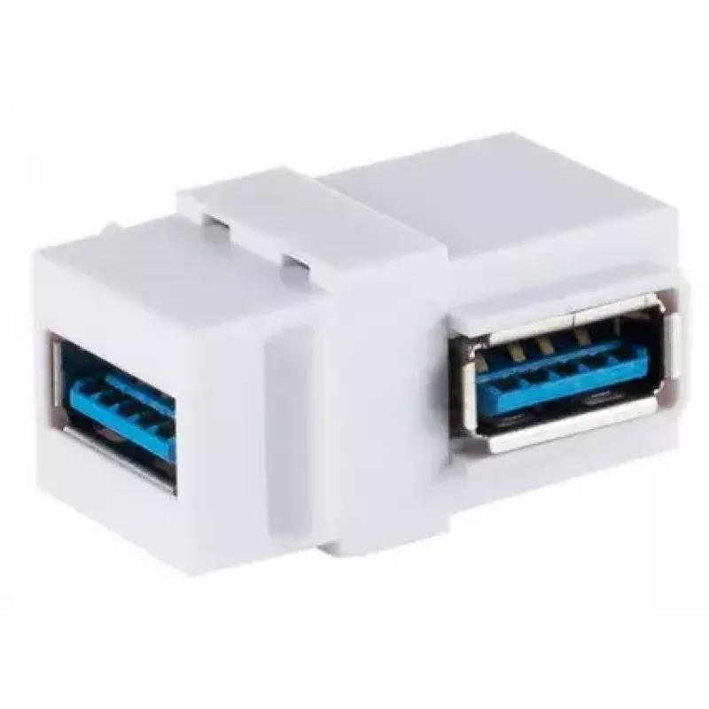 Keystone-Modul ShiverPeaks S/CONN 08-10042 Abgewinkelt USB A Weiß