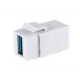 Keystone-Modul ShiverPeaks S/CONN 08-10042 Abgewinkelt USB A Weiß