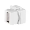 Keystone-Modul ShiverPeaks 08-10044 Flach Weiß USB A