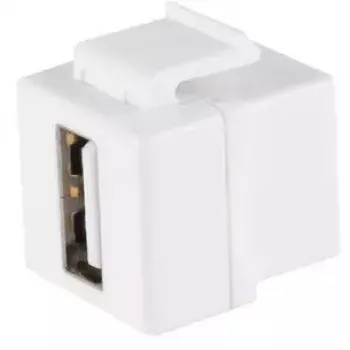 Keystone-Modul ShiverPeaks 08-10044 Flach Weiß USB A