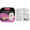 Nassfutter für Hunde animonda Vom Feinsten Gourmet Core — Huhn, Ei & Schinken, 150 g Schale, getreidefrei, für ausgewachsene kleine Rassen (5–10 kg)