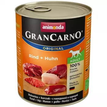 Animonda GranCarno Original Adult Rind & Huhn Nassfutter für Hunde, 800 g