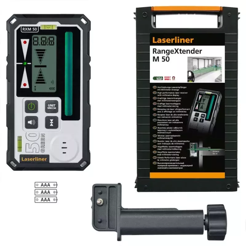 Laser-Entfernungsmesser Laserliner RangeXtender M50 Schwarz 50m Reichweite