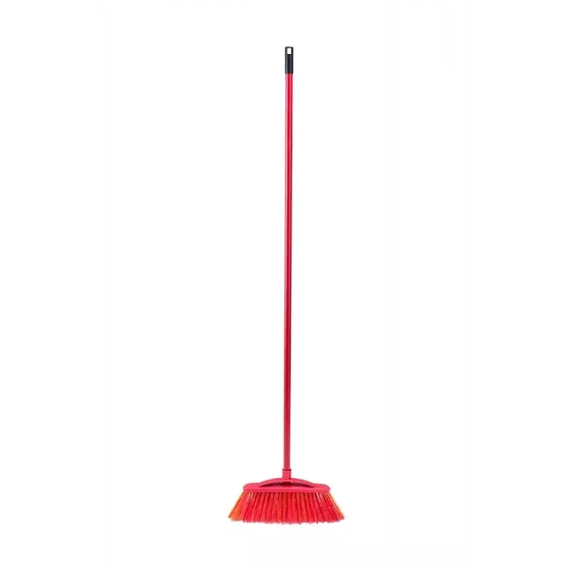 Outdoor-Besen VILEDA Modell 128763, harte Borsten, Technopolymer, rot