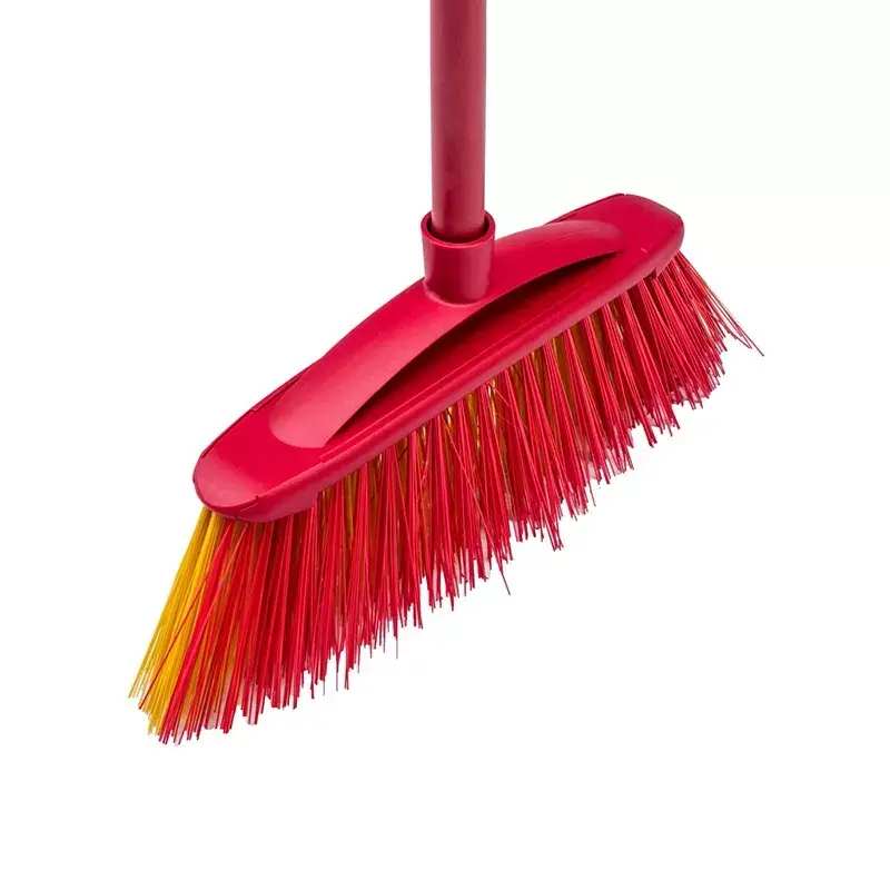 Outdoor-Besen VILEDA Modell 128763, harte Borsten, Technopolymer, rot