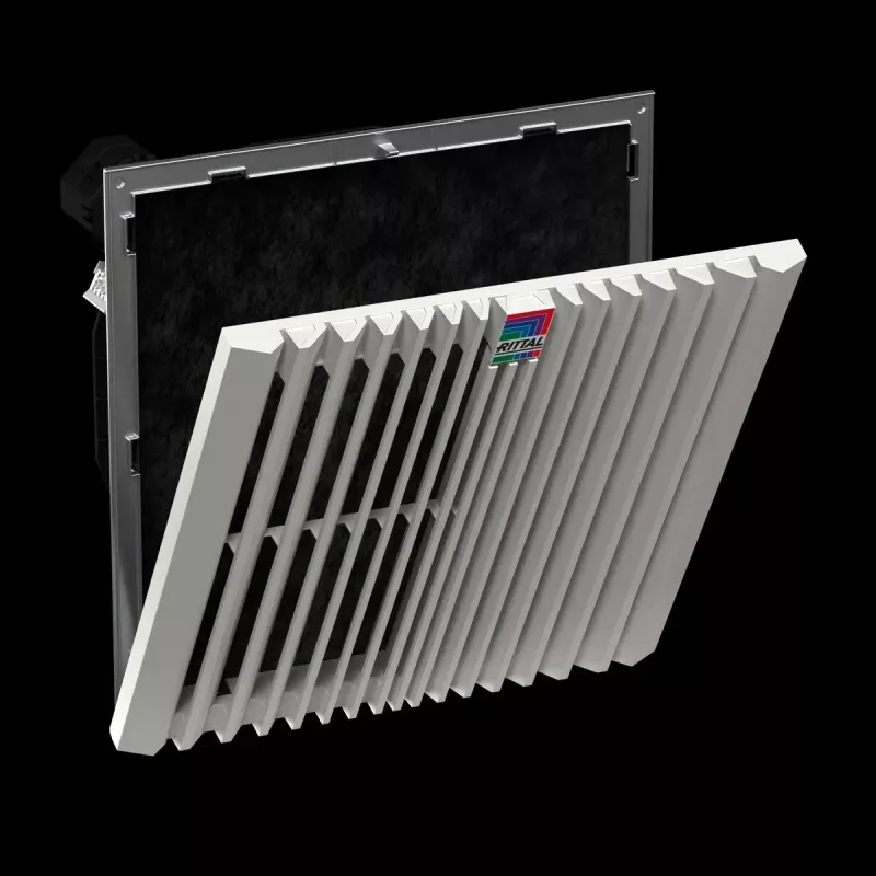 Rack-Zubehör Rittal 3244.800 Einbaulüfter 770 m³/h, 1 Lüfter, Kunststoffgehäuse, weiß