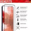 Displex Full Cover Displayschutzfolie Samsung Galaxy S22 aus gehärtetem Glas