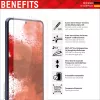 Displex Displayschutzfolie + Hülle für Samsung Galaxy A53 5G, gehärtetes Glas