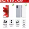 Displex Displayschutzfolie + Hülle für Samsung Galaxy A53 5G, gehärtetes Glas