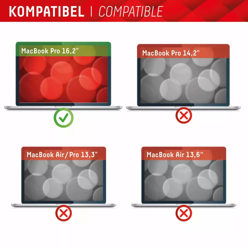Displex PRIVACY SAFE magnetischer 2-Wege-Blickschutzfilter für MacBook Pro 16,2''