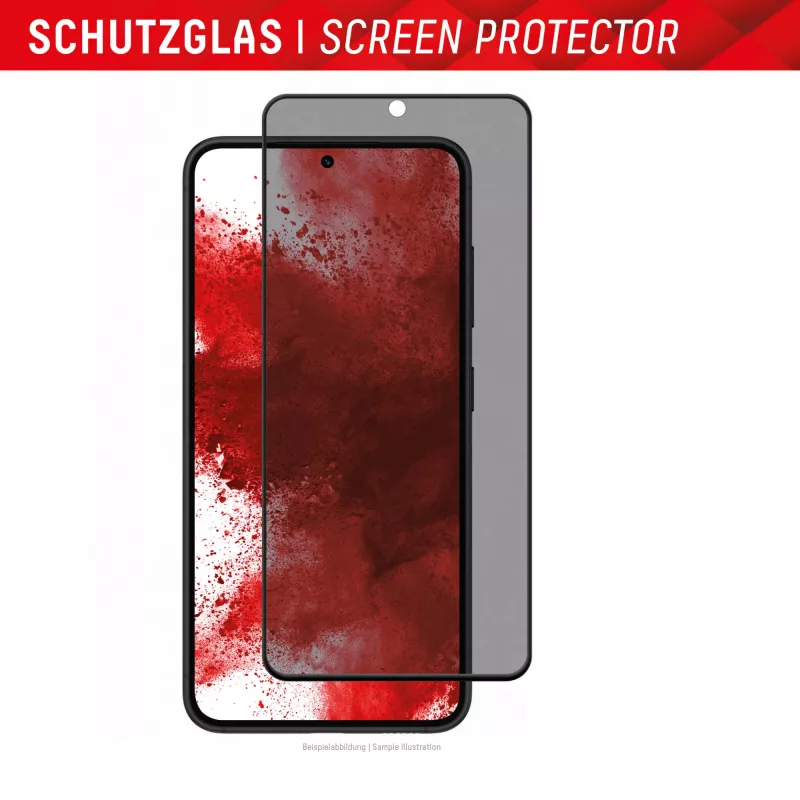 Displex Privacy Screen Protector (10H) für Samsung Galaxy S22/S23, Eco Montagerahmen, Blickschutzfilter