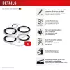 Displex Full Cover Kamera-Linsenglas iPhone 15/15 Plus, 10H, Voll-Kameraschutz, Quick Mount, 2 Stück