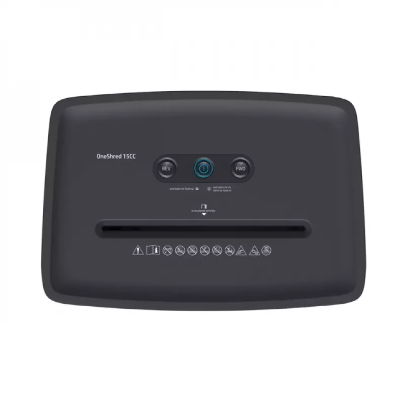 HP OneShred 15CC Aktenvernichter Partikelschnitt 65 dB 22 cm Weiß