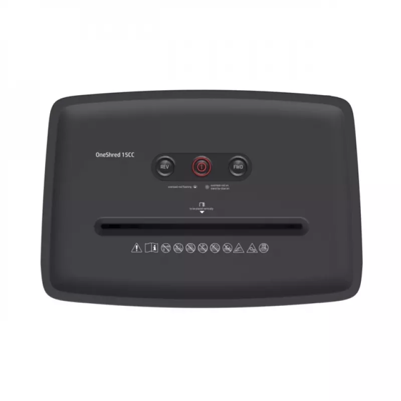 HP OneShred 15CC Aktenvernichter Partikelschnitt 65 dB 22 cm Weiß