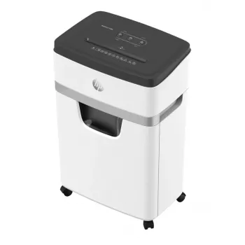 Aktenvernichter HP OneShred 12MC Mikroschnitt 2x15 mm 12 Blatt 25 L 65 dB 220 mm Weiß