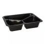 Papstar 96554 Einweg-Lebensmittelbehälter Schwarz PET 227x178x45mm
